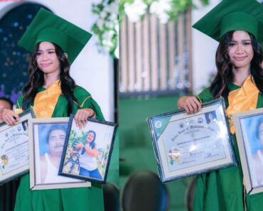 Senior High School Student Honors Late Parents by Bringing Their Photos on Graduation Day